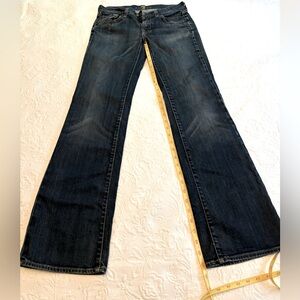 7 For All Mankind Dark Blue Boot Cut Jeans